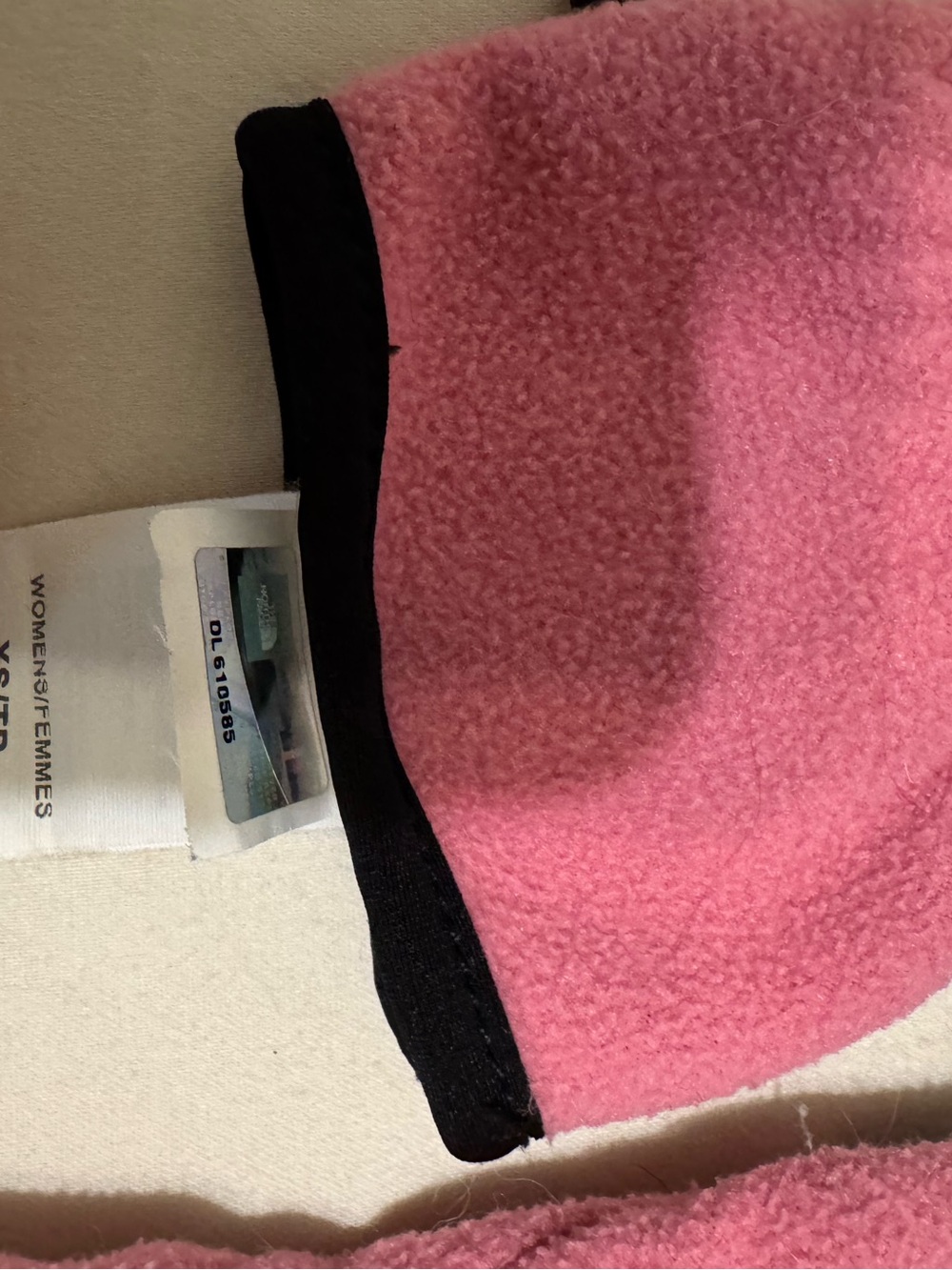 The North Face Pink and Black Fleece Winter Gloves - Picture 3 of 6